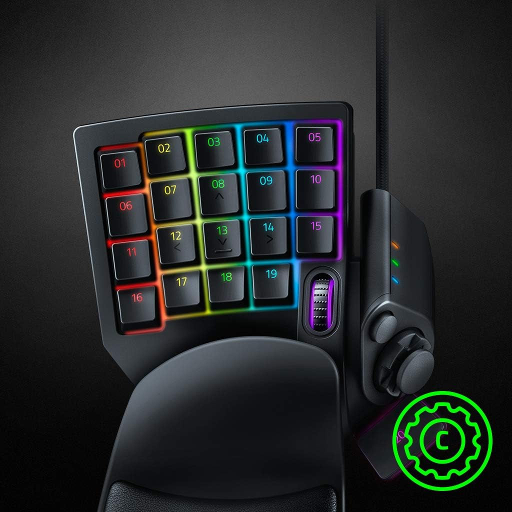 Razer Tartarus V2 Left-Handed Gaming Keypad, 32 Programmable Keys, Black