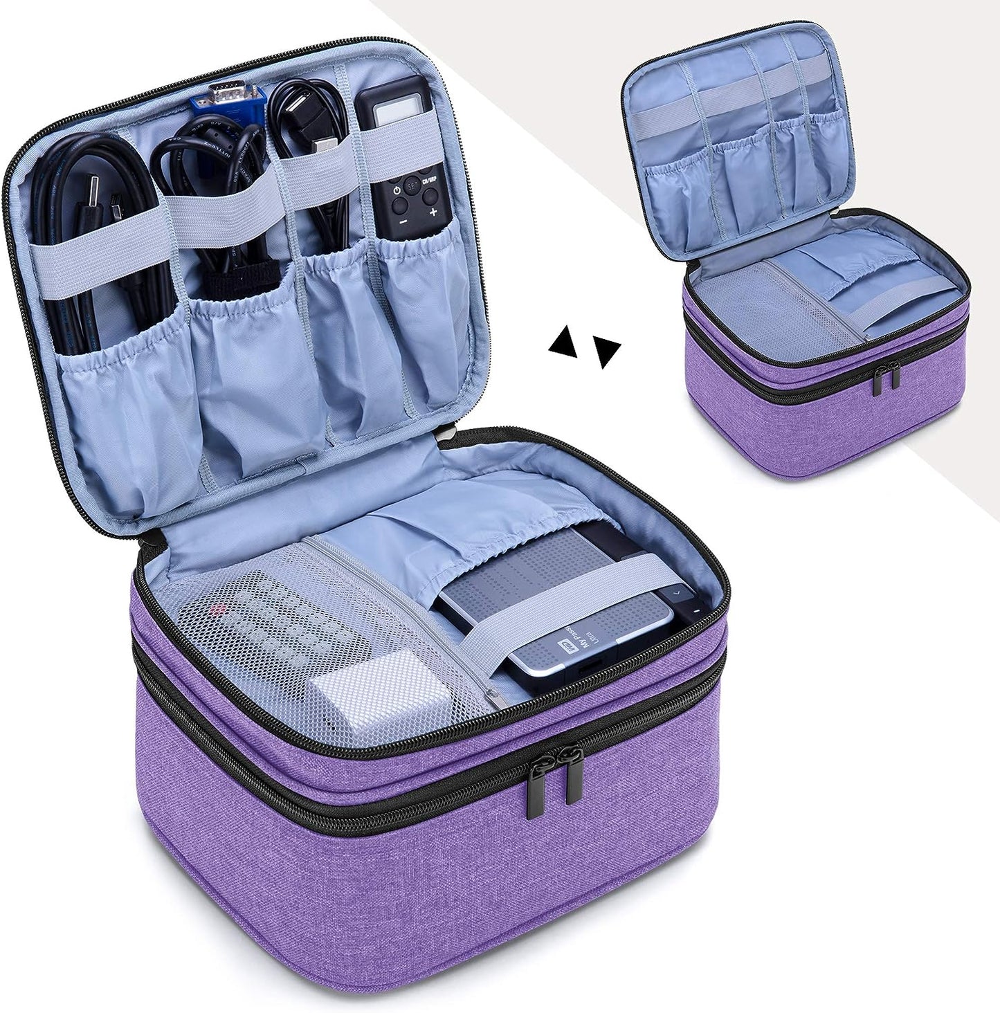 Carrying Bag Compatible with DR.J Mini Projector, Purple | Portable Case for Most Mini Projector and Accessories