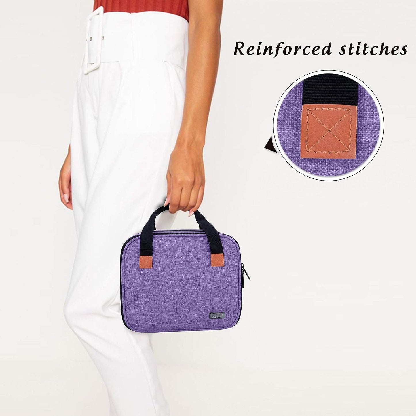 Carrying Bag Compatible with DR.J Mini Projector, Purple | Portable Case for Most Mini Projector and Accessories