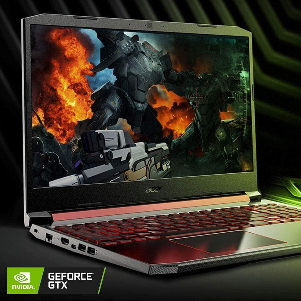 Nitro 5 Gaming Laptop, Intel Core I5-9300H, NVIDIA Geforce GTX 1650, 15.6"" Full HD IPS Display, Wi-Fi 6, Backlit Keyboard, Win10，With Accessories (16GB RAM | 512GB Pcie SSD | 1TB HDD), Black