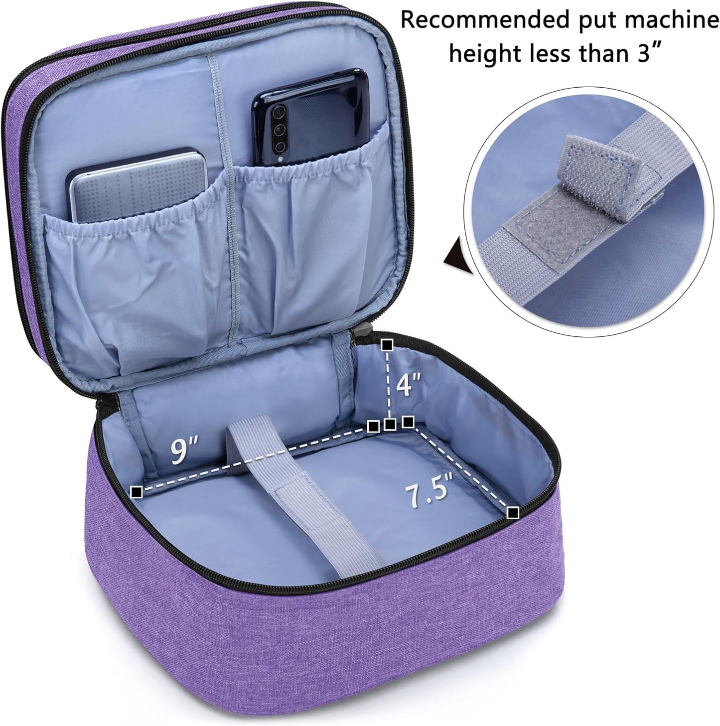 Carrying Bag Compatible with DR.J Mini Projector, Purple | Portable Case for Most Mini Projector and Accessories