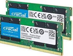 32GB DDR4 RAM Kit (2X16Gb), 3200Mhz (PC4-25600) CL22 Laptop Memory, SODIMM 260-Pin, Downclockable to 2933/2666Mhz, Compatible with 13Th Gen Intel Core and AMD Ryzen 7000 - CT2K16G4SFRA32A